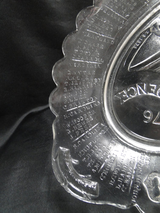 Gillinder Liberty Bell, 100 Years Ago, 1776, Names: Oval Platter, 13 1/2"