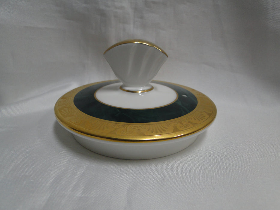 Noritake Fitzgerald, 4712, Green Marble, Gold: Coffee Pot & Lid, 9 1/4" Tall