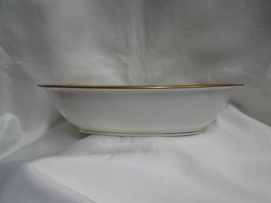 Noritake Fitzgerald, 4712, Green Marble, Gold: Oval Serving Bowl, 10 1/8"
