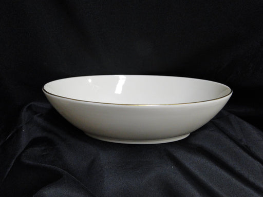 Lenox Olympia Gold, Coupe Shape, Gold Trim: Oval Serving Bowl, 9 3/4" x 2 1/2"