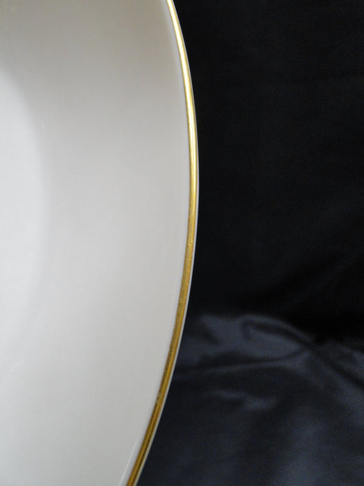 Lenox Olympia Gold, Coupe Shape, Gold Trim: Oval Serving Bowl, 9 3/4" x 2 1/2"