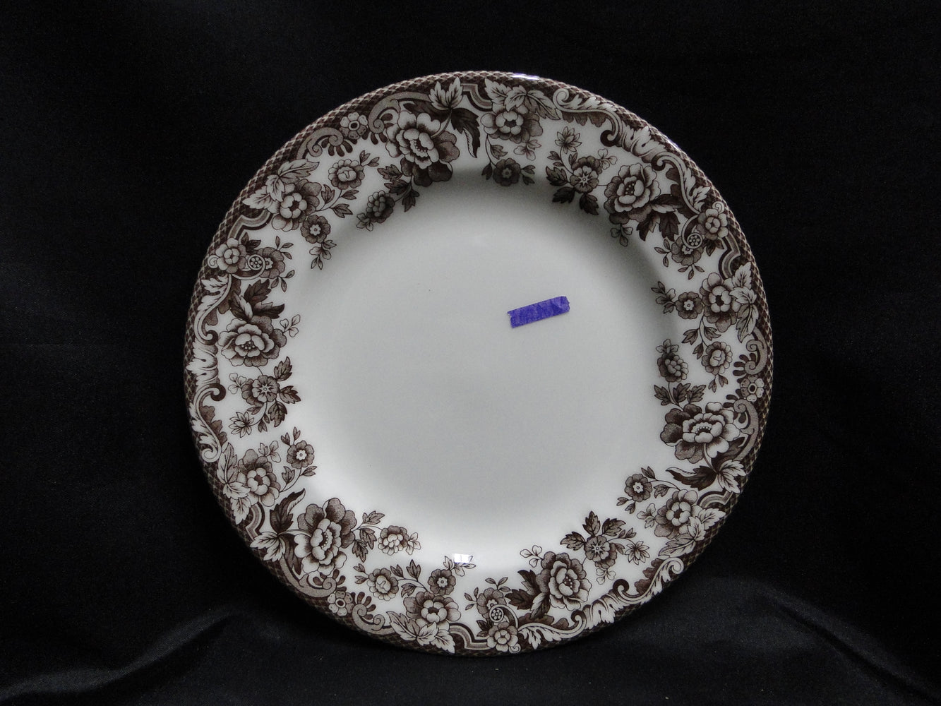 Spode Delamere, Brown Floral Trim, England: Salad Plate (s), 7 3/4", Flaw