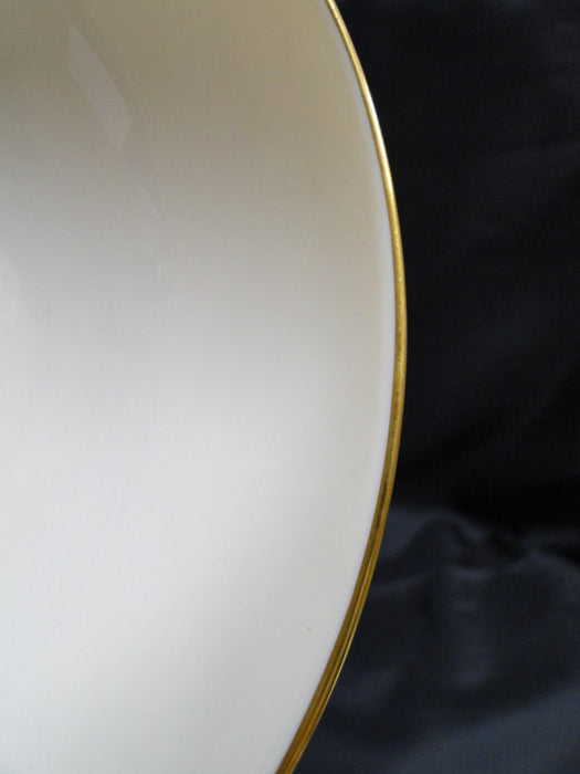 Lenox Olympia Gold, Coupe Shape, Gold Trim: Round Serving Bowl, 9" x 3"