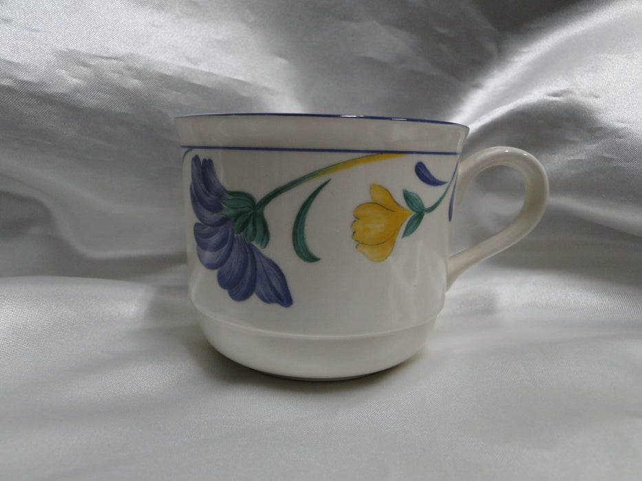 Lenox Buttercups on Blue Chinastone: Cup & Saucer Set (s), 2 3/4" Tall