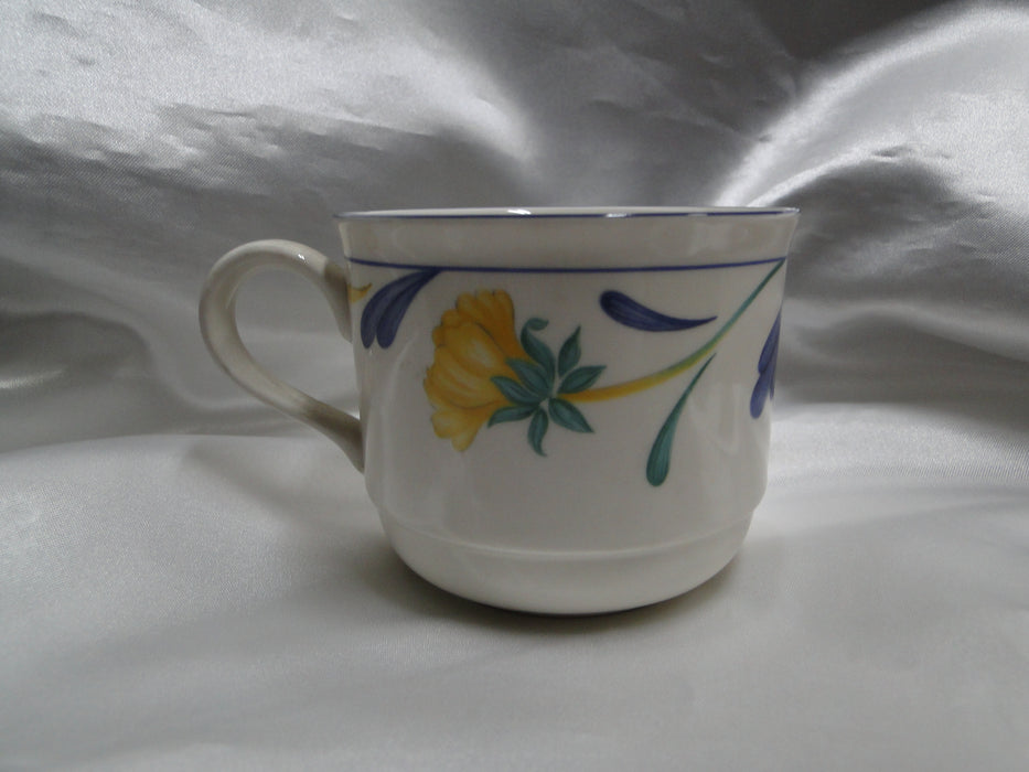 Lenox Buttercups on Blue Chinastone: Cup & Saucer Set (s), 2 3/4" Tall