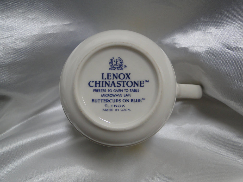 Lenox Buttercups on Blue Chinastone: Cup & Saucer Set (s), 2 3/4" Tall
