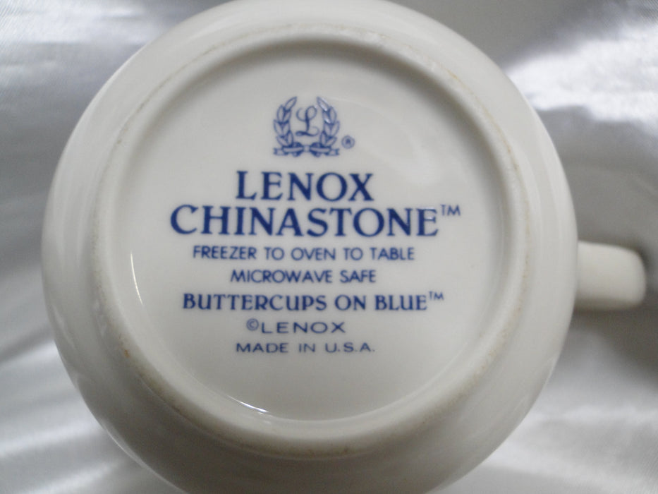 Lenox Buttercups on Blue Chinastone: Cup & Saucer Set (s), 2 3/4" Tall