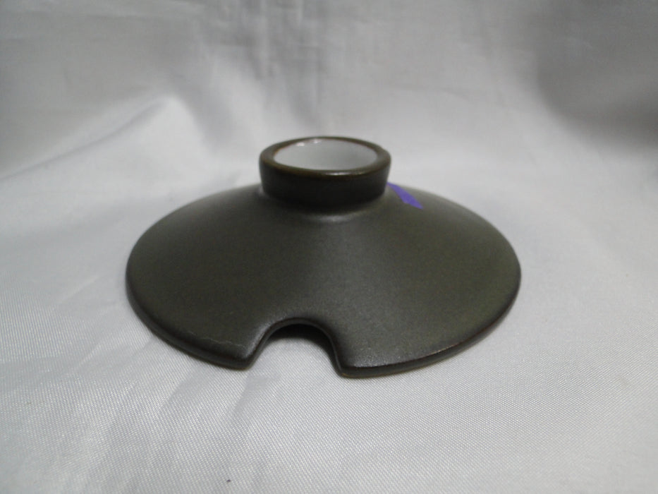 Denby-Langley Camelot Dark Green: Sugar Bowl w/ Chipped Handle on Lid, As Is