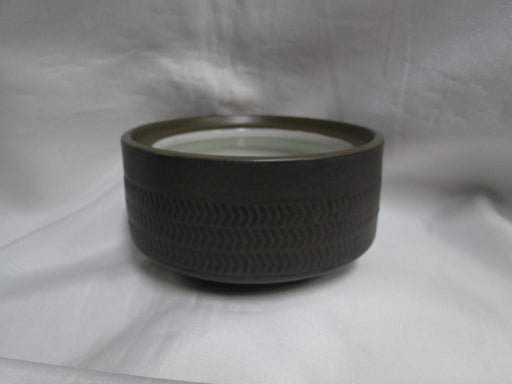 Denby-Langley Camelot Dark Green: Sugar Bowl w/ Chipped Handle on Lid, As Is