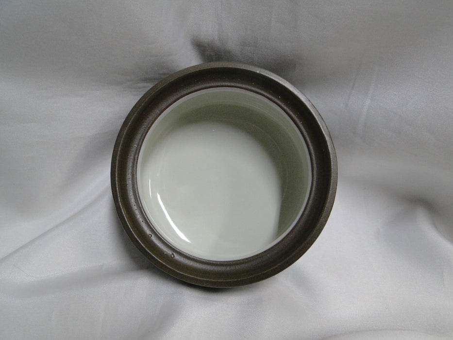 Denby-Langley Camelot Dark Green: Sugar Bowl w/ Chipped Handle on Lid, As Is