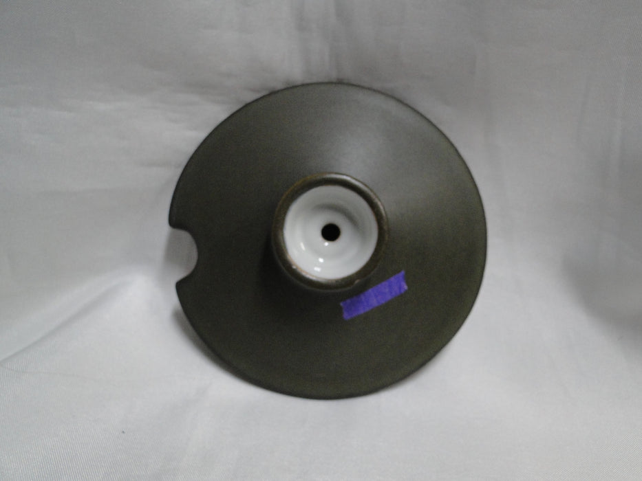 Denby-Langley Camelot Dark Green: Sugar Bowl w/ Chipped Handle on Lid, As Is