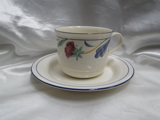 Lenox Poppies on Blue Chinastone: Cup & Saucer Set (s), 2 3/4" Tall