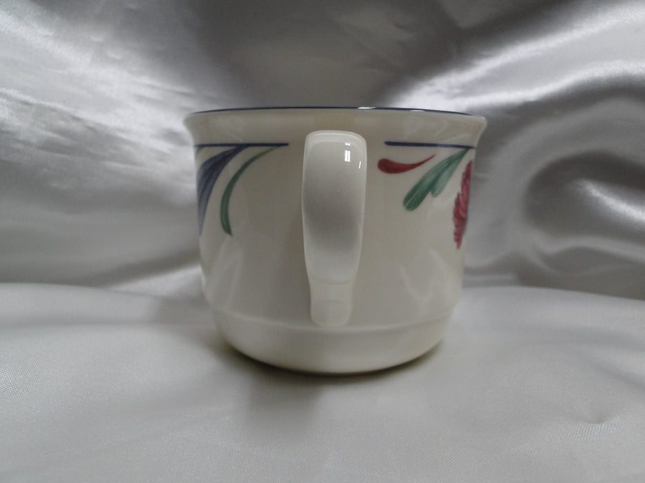 Lenox Poppies on Blue Chinastone: Cup & Saucer Set (s), 2 3/4" Tall