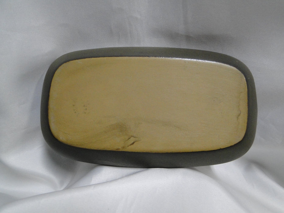 Denby-Langley Camelot Dark Green & White: 1/4 lb Butter Dish & Lid