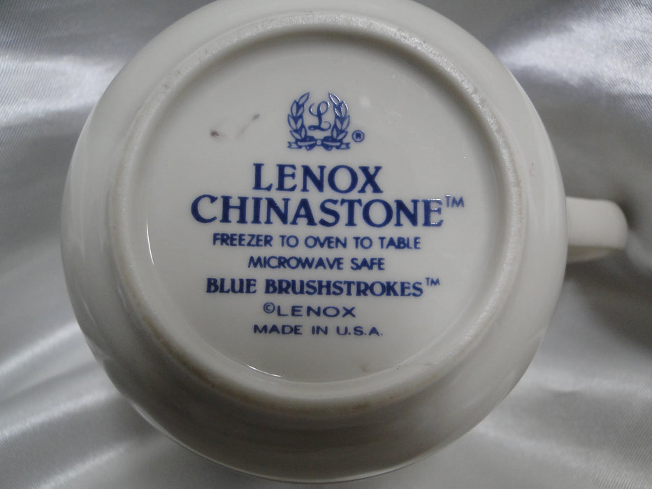 Lenox Blue Brushstrokes Chinastone: Cup & Saucer Set (s), 2 3/4" Tall