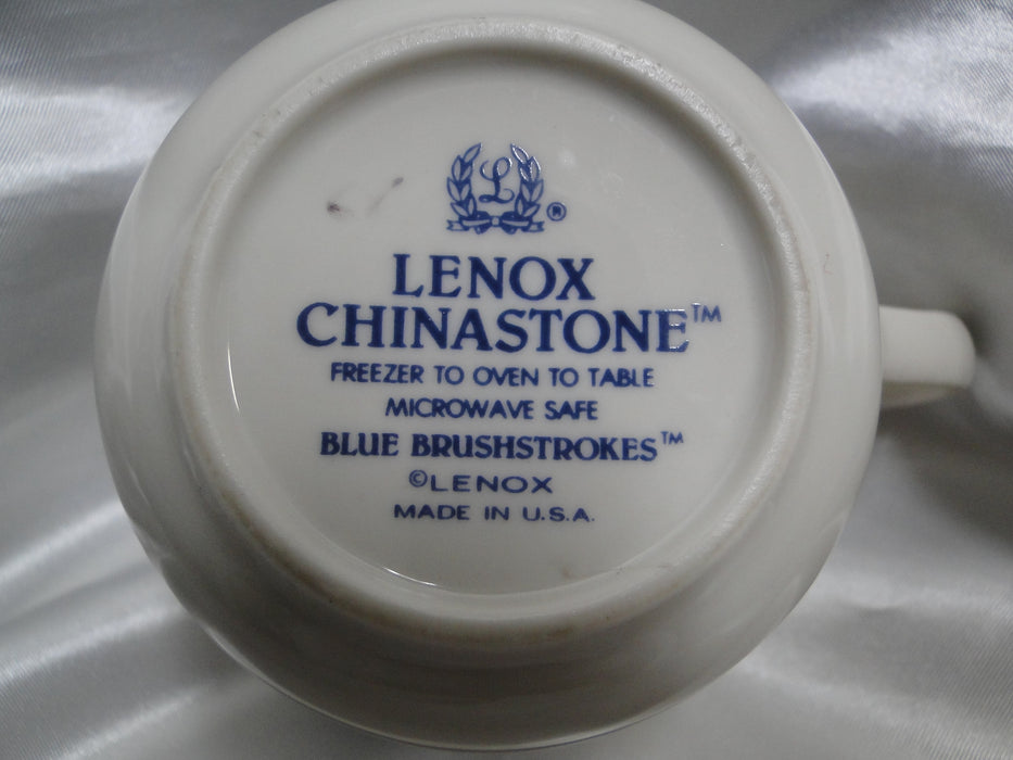 Lenox  Blue Brushstrokes, Chinastone: Cup & Saucer Set (s), 2 3/4" Tall