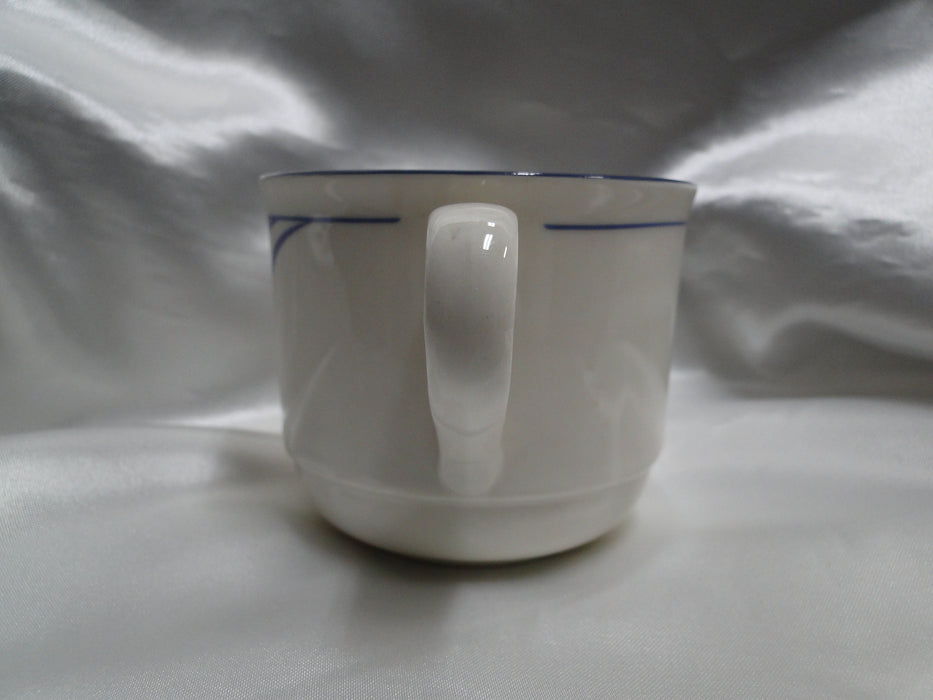 Lenox Blue Brushstrokes Chinastone: Cup & Saucer Set (s), 2 3/4" Tall