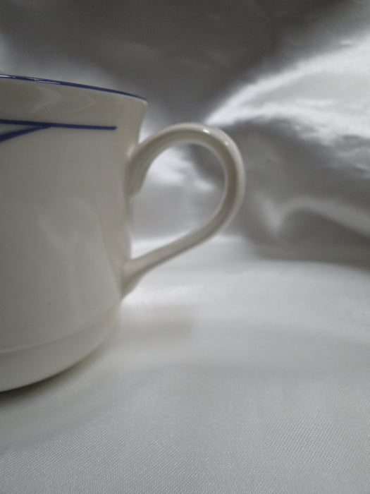 Lenox Blue Brushstrokes Chinastone: Cup & Saucer Set (s), 2 3/4" Tall