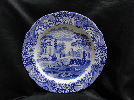 Spode Italian, Blue Scene, England: Charger Plate, 12", Box, Flaw