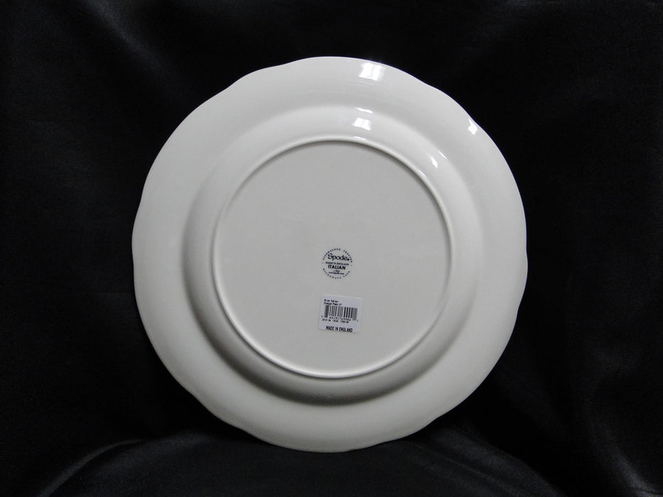 Spode Italian, Blue Scene, England: Charger Plate, 12", Box, Flaw