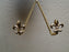 Bard's Gold Twisted Wire Wall Hanger (s) for a Single Cup & Saucer, 9 3/4"