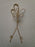 Bard's Gold Twisted Wire Wall Hanger (s) for a Single Cup & Saucer, 9 3/4"