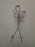 Bard's Silver Twisted Wire Wall Hanger (s) for a Single Cup & Saucer, 9 3/4"