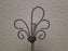 Bard's Silver Twisted Wire Wall Hanger (s) for a Single Cup & Saucer, 9 3/4"