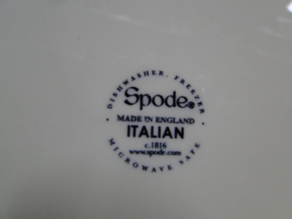 Spode Italian, Blue Scene, England: Charger Plate, 12", Box, Flaw