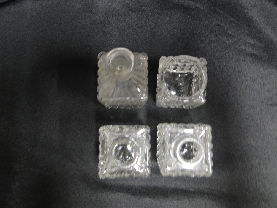 Condiment Set & Metal Holder: Salt, Pepper, Sugar / Jam & Lid, Bottle