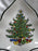 Cuthbertson Christmas Tree: Small Tree Shaped Dish, 6 1/4", Crazing