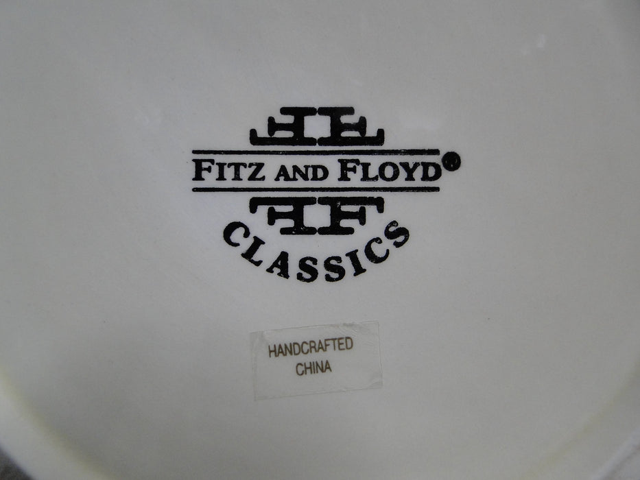 Fitz & Floyd Herb Garden: Round Covered Butter Dish, 5 3/8" x 4 3/4" Tall