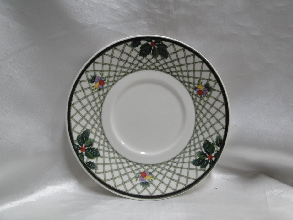 Mikasa Christmas Story, Tree, Lattice: Cup & Saucer Set (s), 3 3/8" Tall