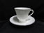 Wedgwood Signet Platinum, White w/ Platinum Trim: Cup & Saucer Set (s), 3 1/8"