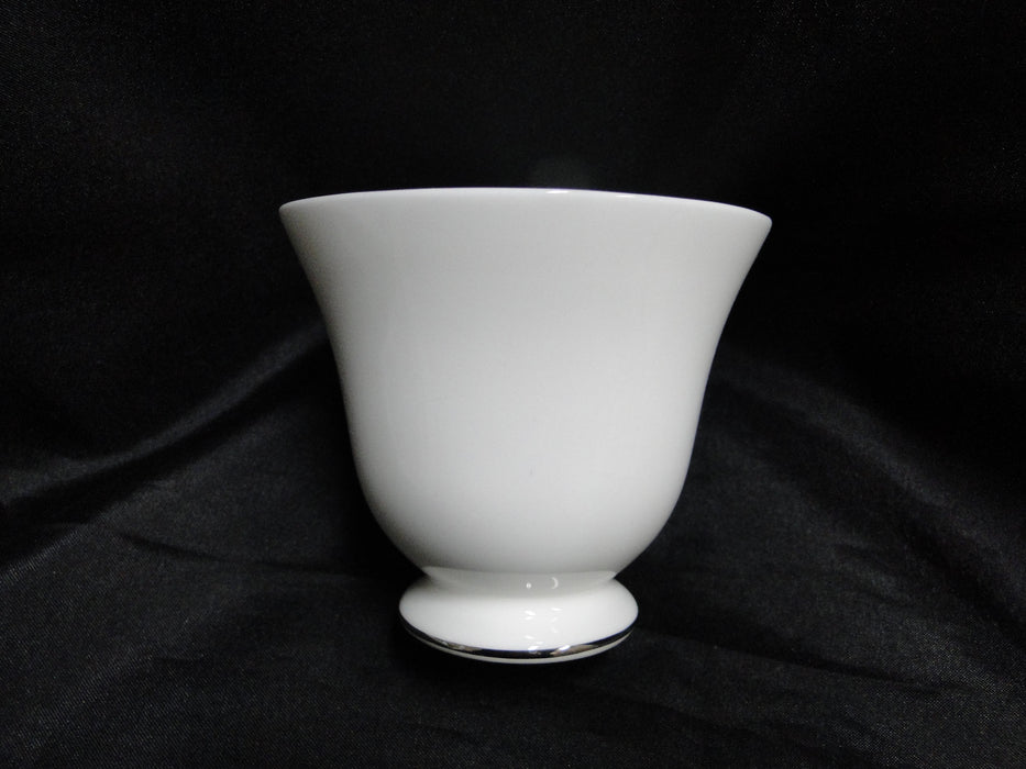 Wedgwood Signet Platinum, White w/ Platinum Trim: Cup & Saucer Set (s), 3 1/8"