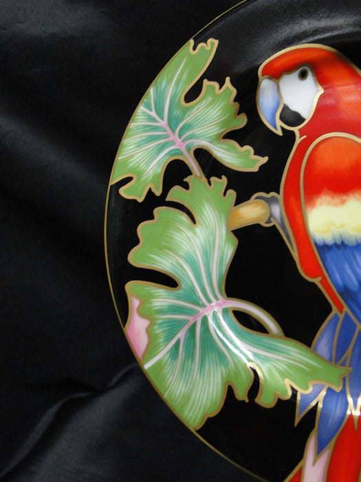 Fitz & Floyd Jungle Parrot, Multicolored Parrots: Salad Plate, 7 1/2"
