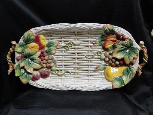 Fitz & Floyd Country Gourmet: Serving Platter w/ Handles, 20 1/4" x 10"