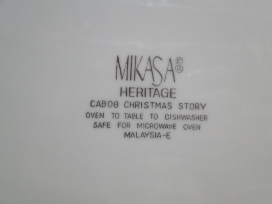 Mikasa Christmas Story, Tree, Lattice: Oval Serving Platter, 13 3/4" x 10 1/4"