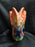Fitz & Floyd Jungle Parrot, Multicolored Parrots: Serving Pitcher, 8 1/4" Tall