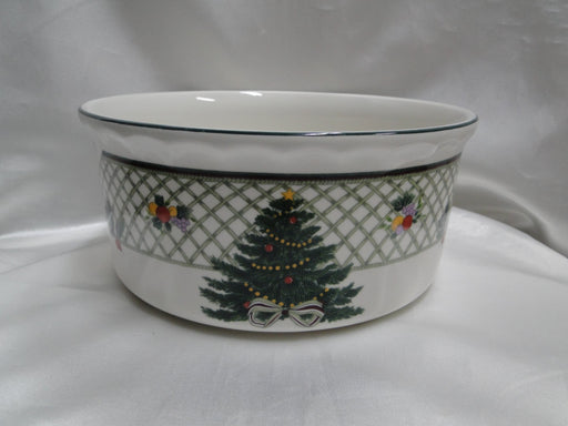 Mikasa Christmas Story, Tree, Lattice: Soufflé, 8" x 3 5/8", Crazing