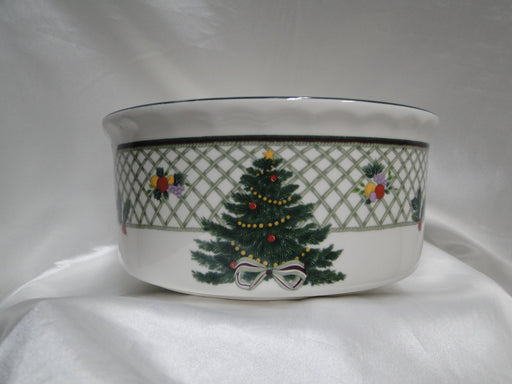 Mikasa Christmas Story, Tree, Lattice: Soufflé, 8" x 3 5/8", Crazing