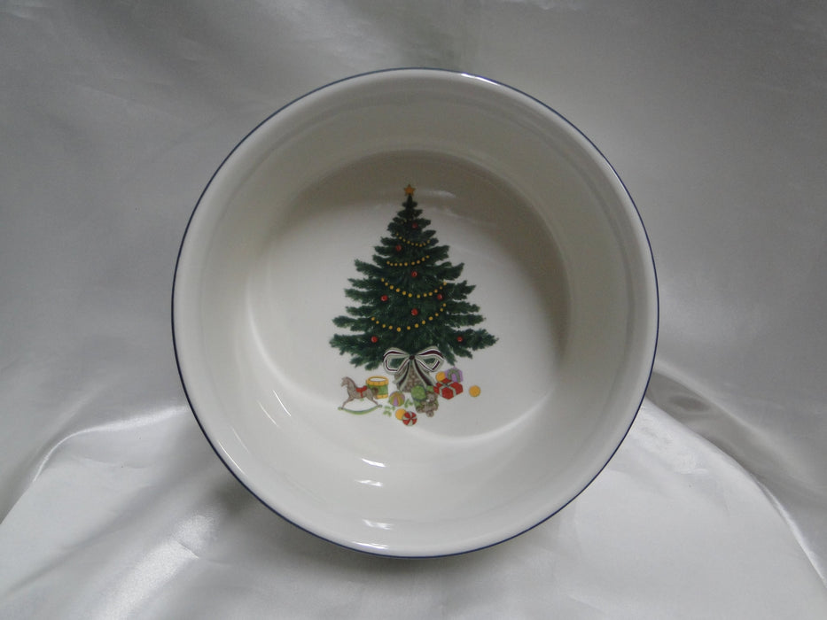 Mikasa Christmas Story, Tree, Lattice: Soufflé, 8" x 3 5/8", Crazing