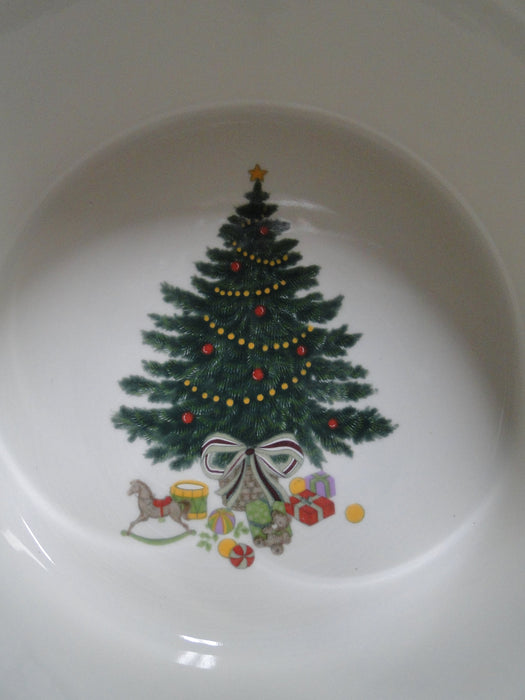 Mikasa Christmas Story, Tree, Lattice: Soufflé, 8" x 3 5/8", Crazing