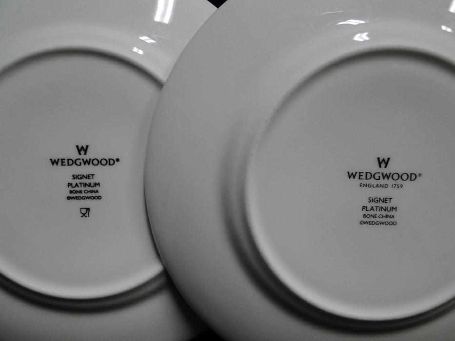 Wedgwood Signet Platinum, White w/ Platinum Trim: Bread Plate (s), 6"