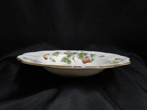 Coalport Strawberry Scalloped, Strawberries, Butterflies: Rim Soup Bowl, As Is