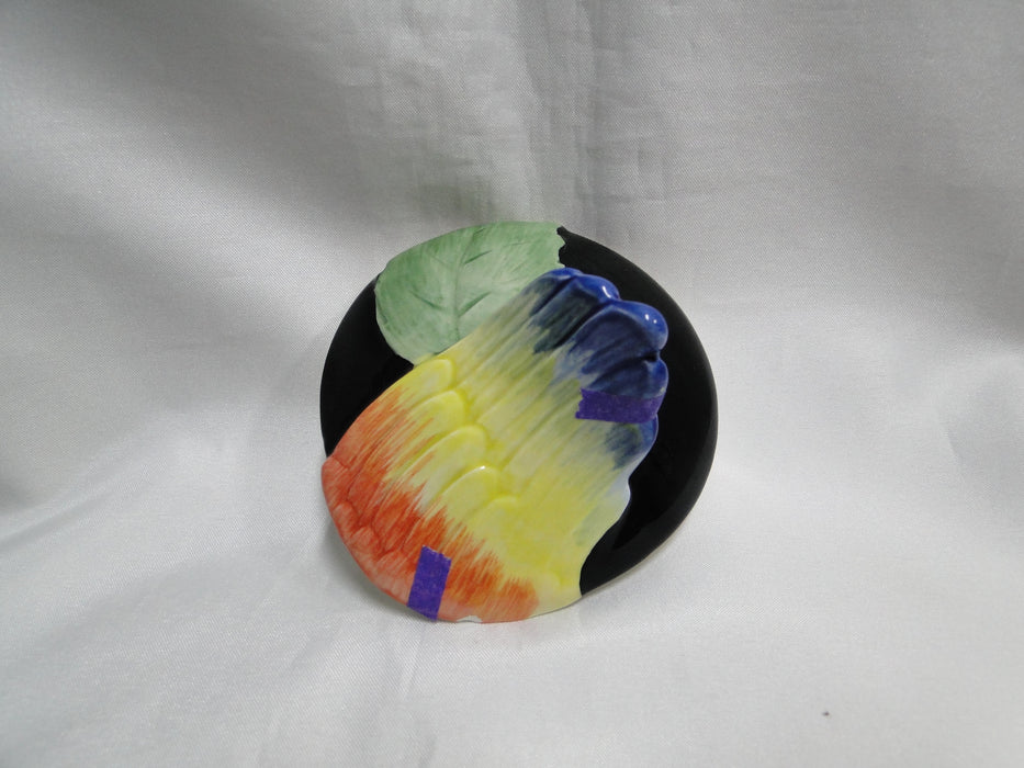 Fitz & Floyd Jungle Parrot, Multicolored Parrot: Teapot & Lid, 7" Tall, As Is
