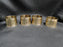 Hammered Brass, India: Set of Four Napkin Rings, 1 3/4"D x 1 1/4" Wide