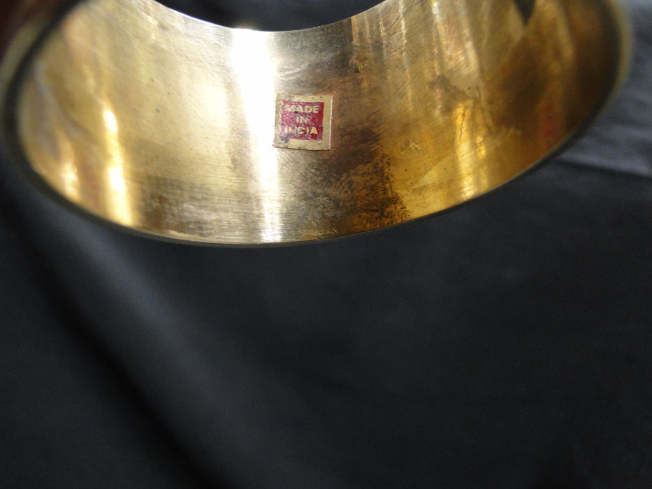 Hammered Brass, India: Set of Four Napkin Rings, 1 3/4"D x 1 1/4" Wide