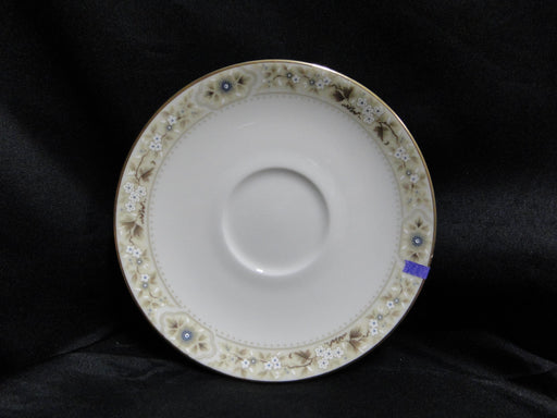Royal Doulton Mandalay, Tan, Blue & White Flowers: 6 1/8" Saucer Only, As Is