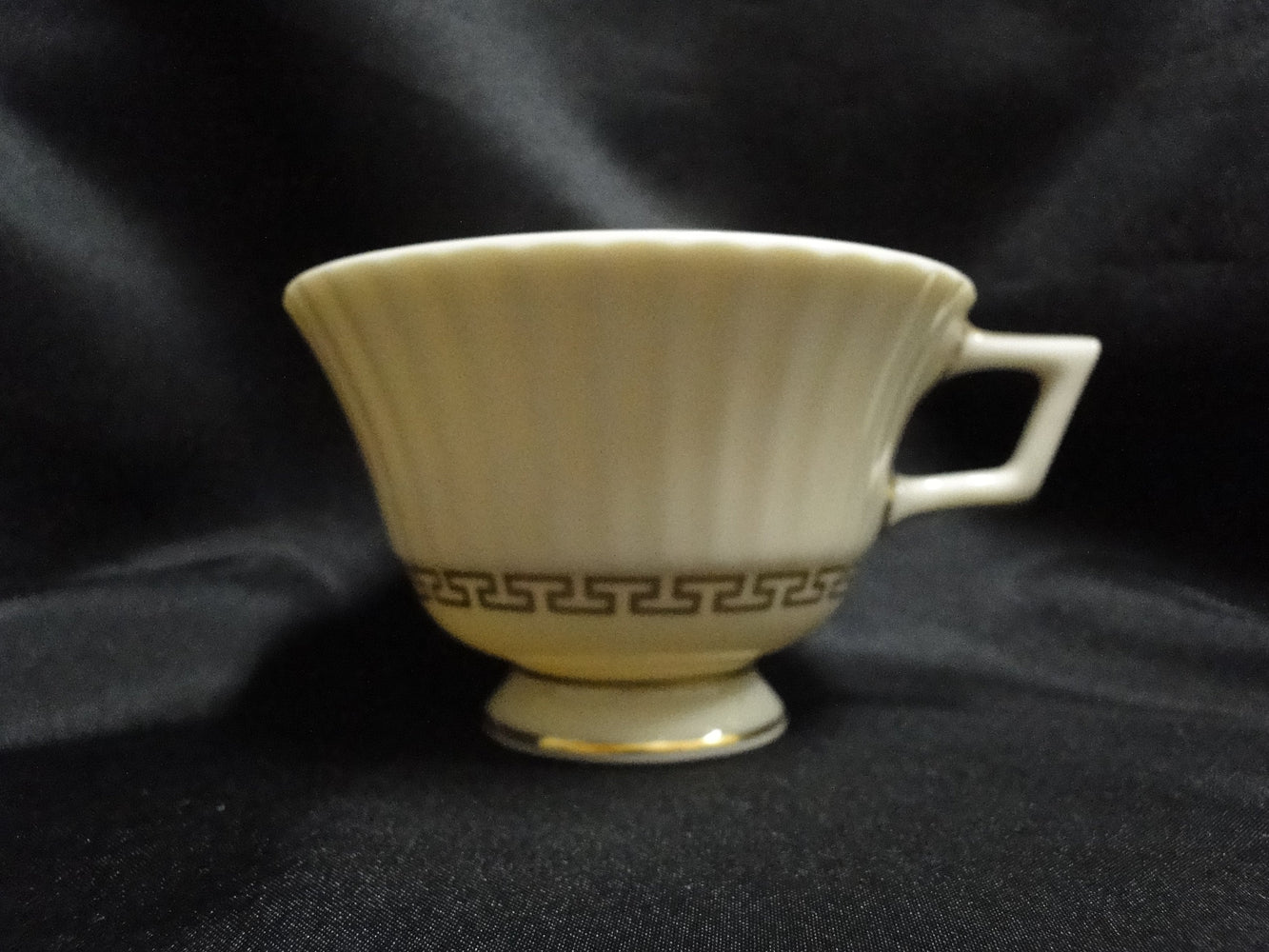 Lenox Cretan, Ivory w/ Gold Greek Key: 2 1/2" Cup Only, No Saucer